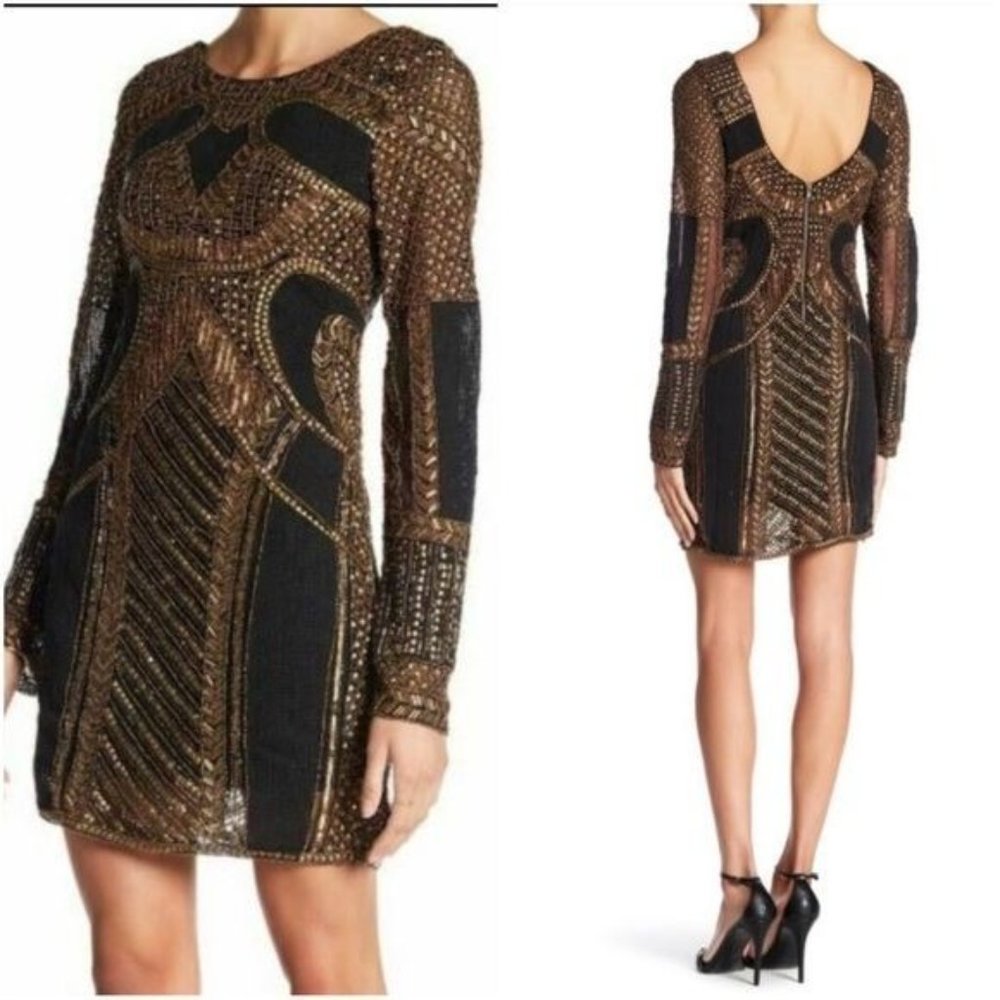 The Jetset Diaries Perlina Embellish Bodycon Dress